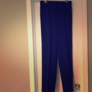 Size 10L Navy Blue Wool Dress Pants